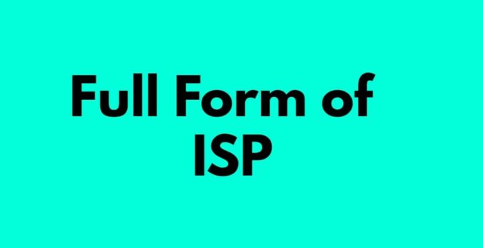 Full Form of ISP in Hindi